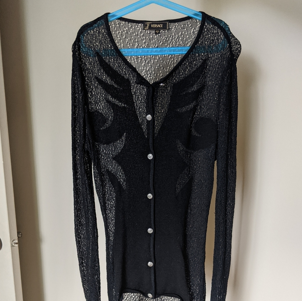 Versace lace blouse